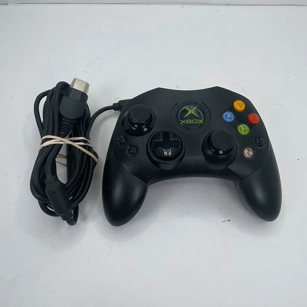 OEM Black Microsoft XB Original Xbox S Wired Controller X08-69873